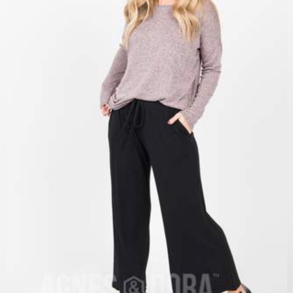 Agnes & Dora Urban Pullover Sweater Rose Heather S